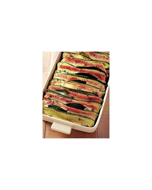 Tian de courgettes au jambon et au comté pour 4 personnes Recettes