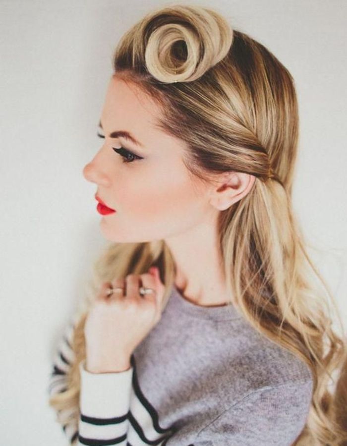 Coiffure vintage cheveux longs Coiffure vintage nos plus belles inspirations pour un look