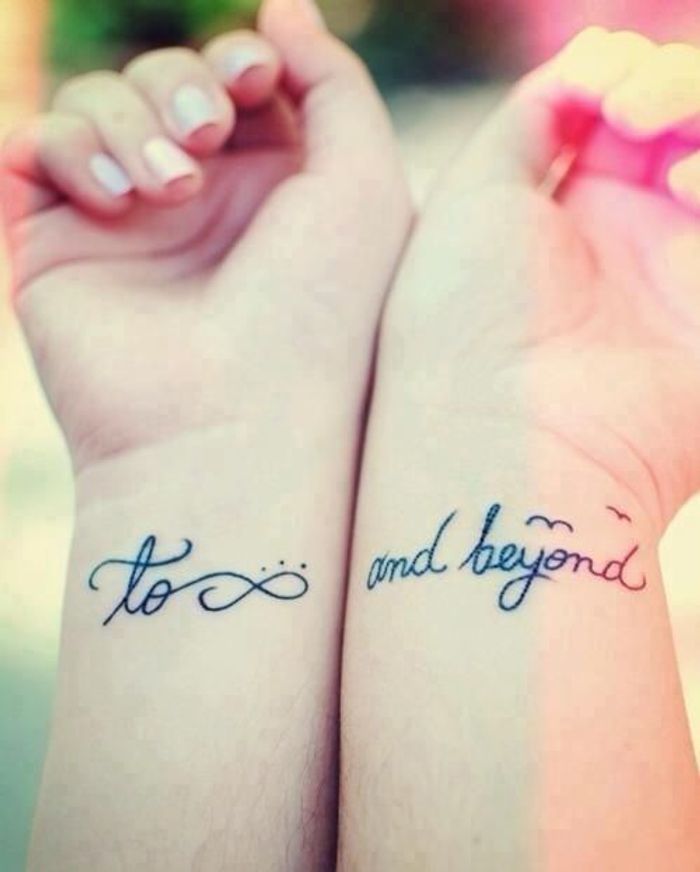 Tatouage poignet infini