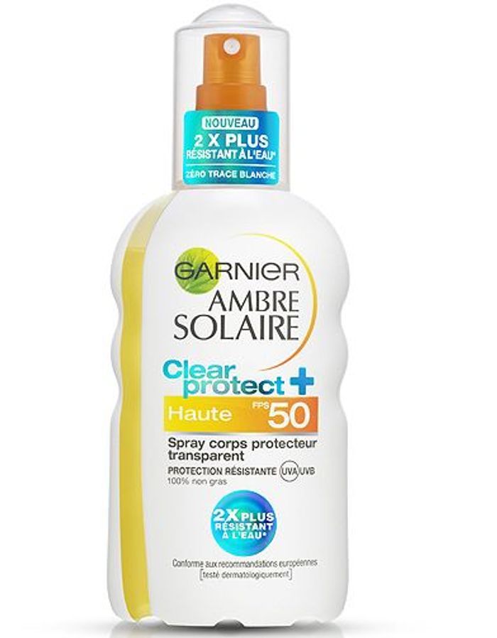 Beaute soin creme solaire protection plage ete creme clear50 Garnier 50 solaires pour se