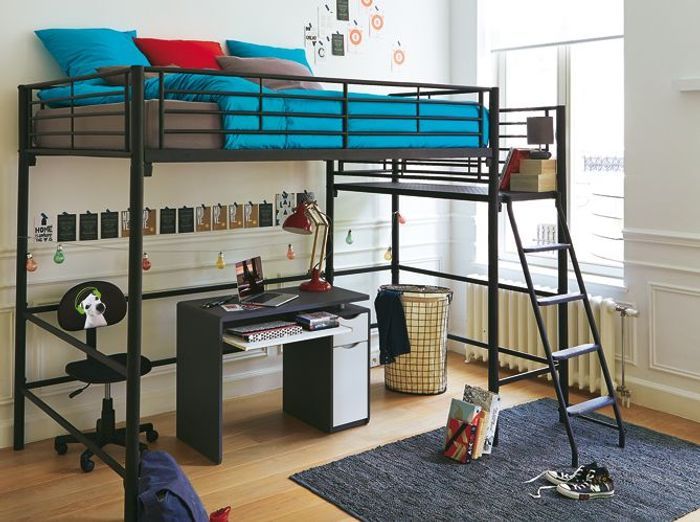 60 lits mezzanine pour gagner de la place elle décoration Lit mezzanine but