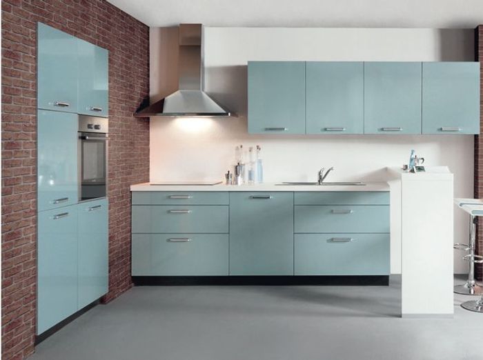 Je fonds pour une cuisine bleue - Elle Décoration