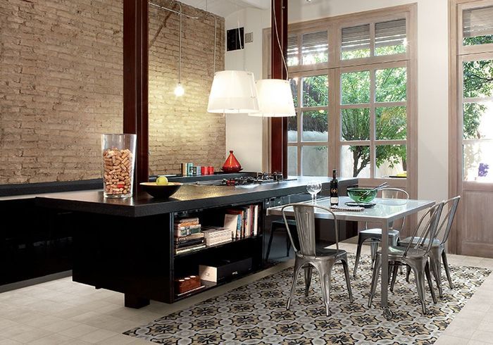 30 cuisines ouvertes et rusées elle décoration Deco cuisine avec table intégrée