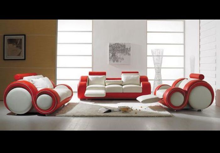 Shopping: 50 canapés stylés elle décoration Meuble de salon en cuir blanc os