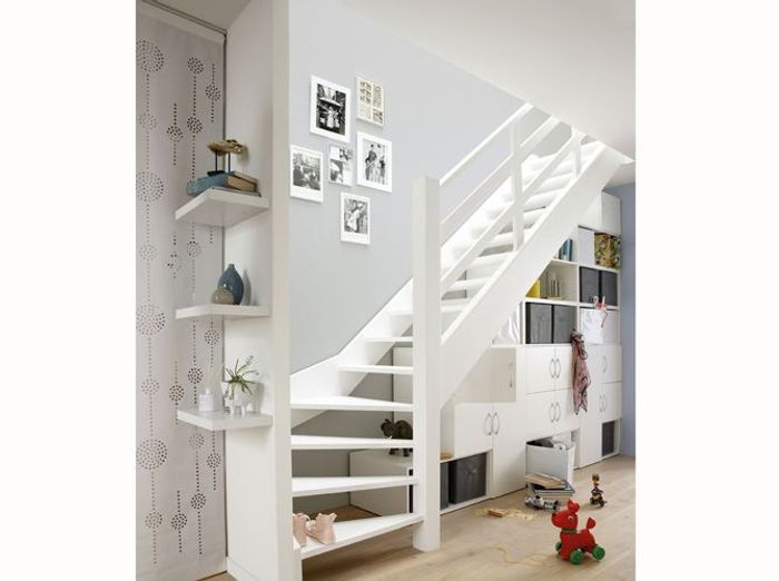 16 idées déco pour ne pas perdre d'espace sous l'escalier elle ... Escalier désign Meuble