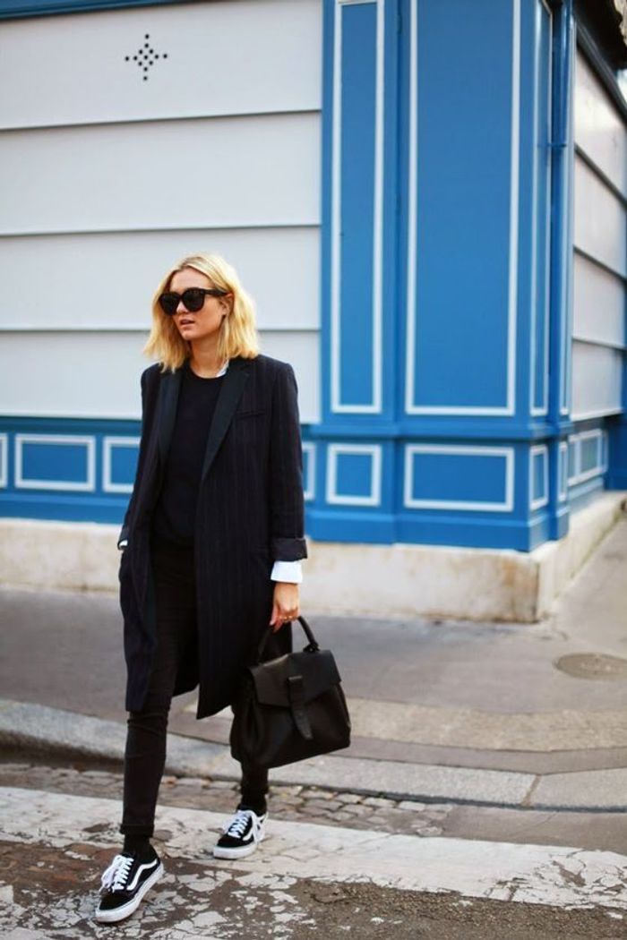 vans compensées noir