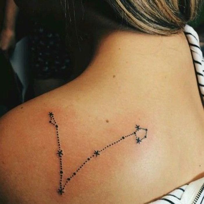 Tatouage signe astrologique poissons constellation - Quel ...